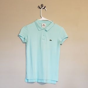 Light Pastel Blue Lacoste Polo